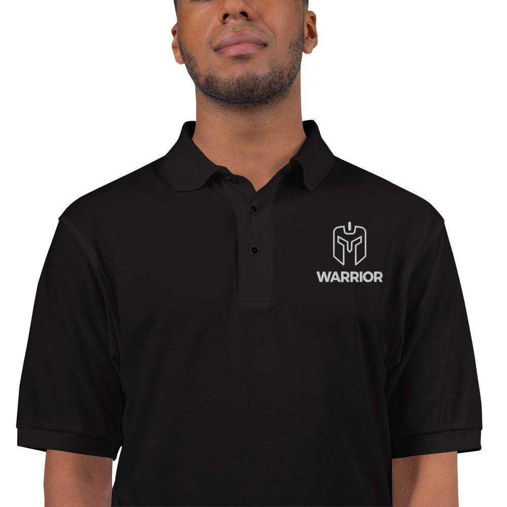 Men&amp;#39;s Premium Polo Warrior Logo