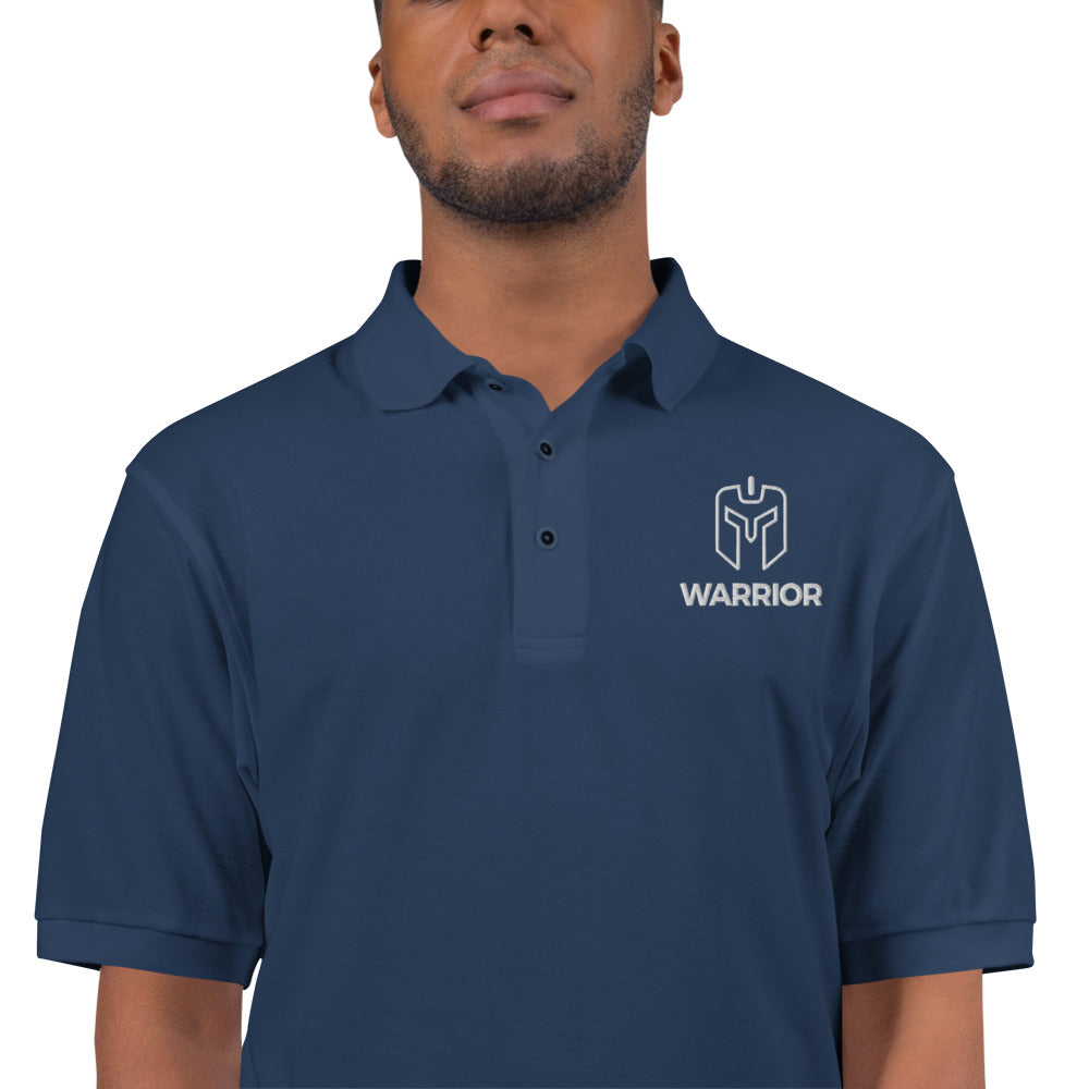 Men&amp;#39;s Premium Polo Warrior Logo