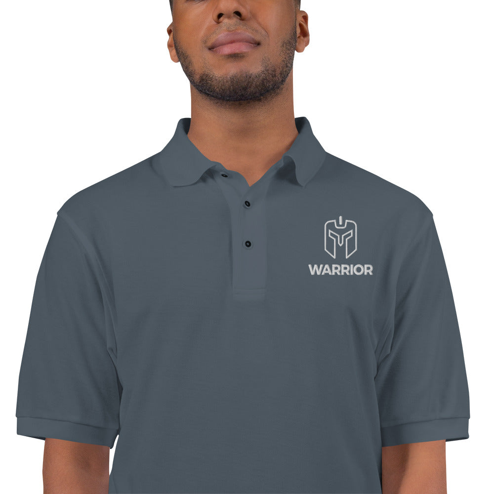 Men&amp;#39;s Premium Polo Warrior Logo