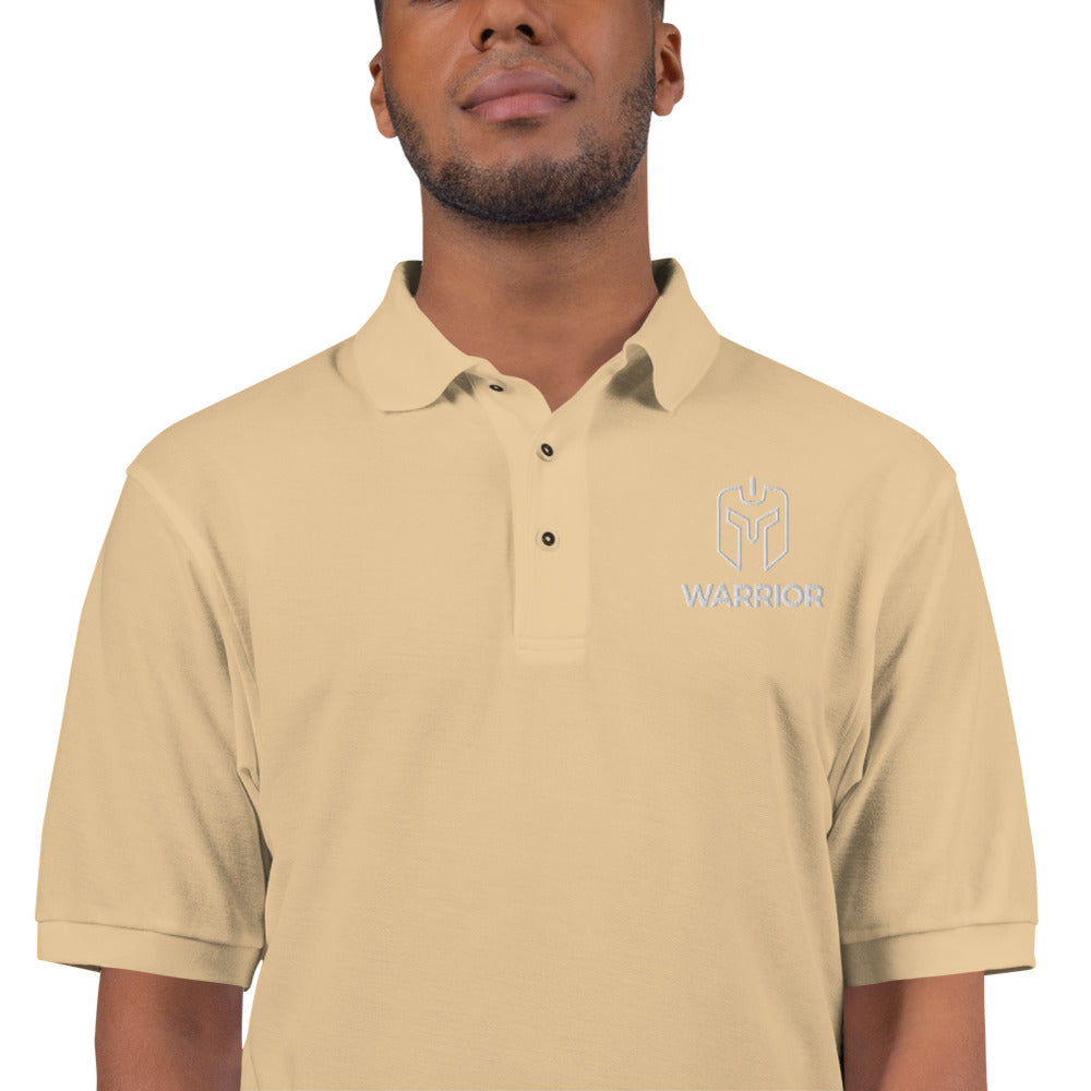 Men&amp;#39;s Premium Polo Warrior Logo