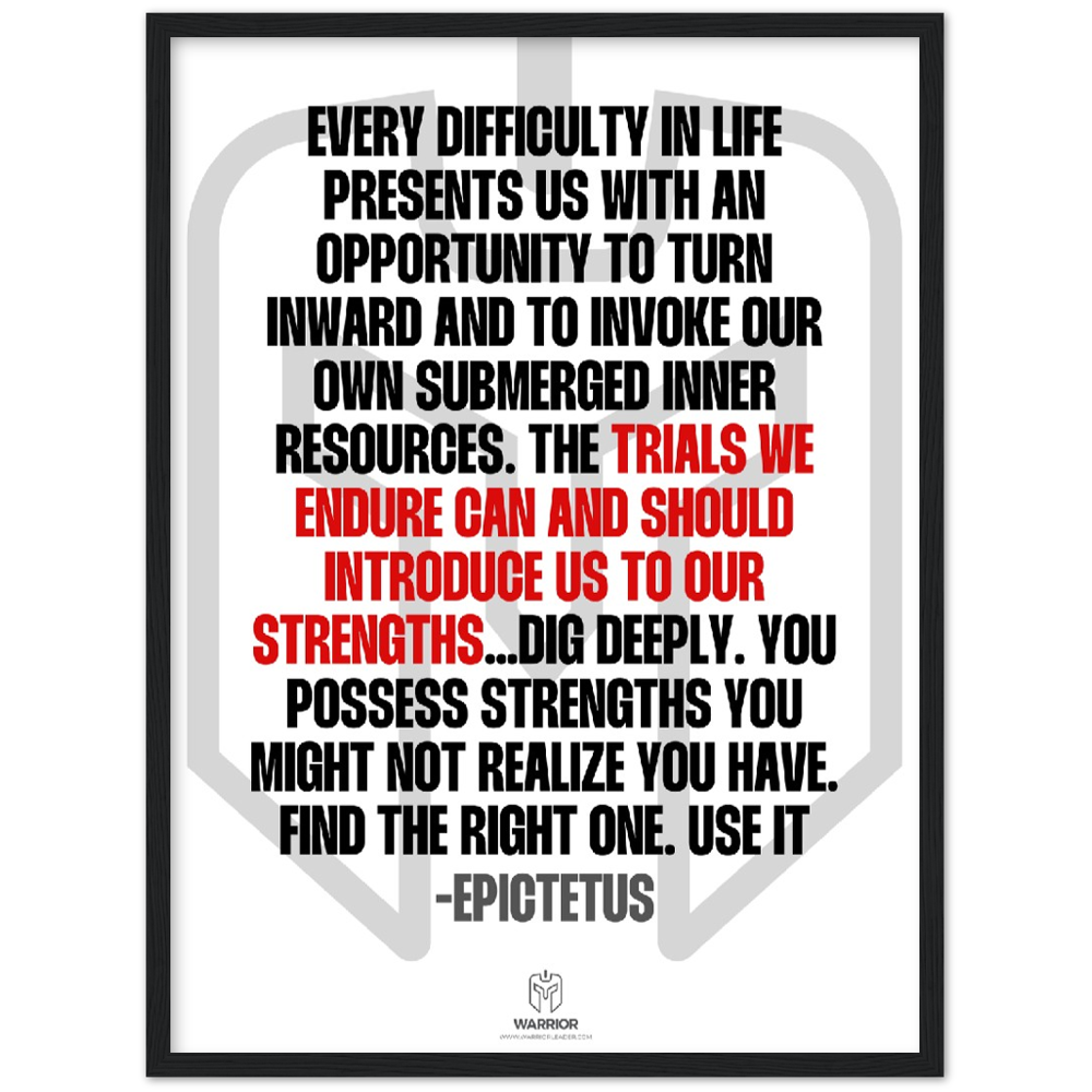 Epictetus Quotes Classic Matte Paper Wooden Framed Poster