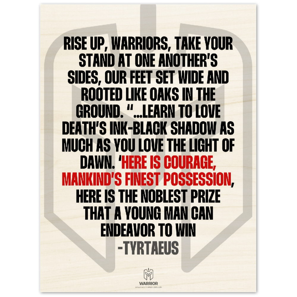 Rise Up Warriors by Tyrtaeus Wood Prints