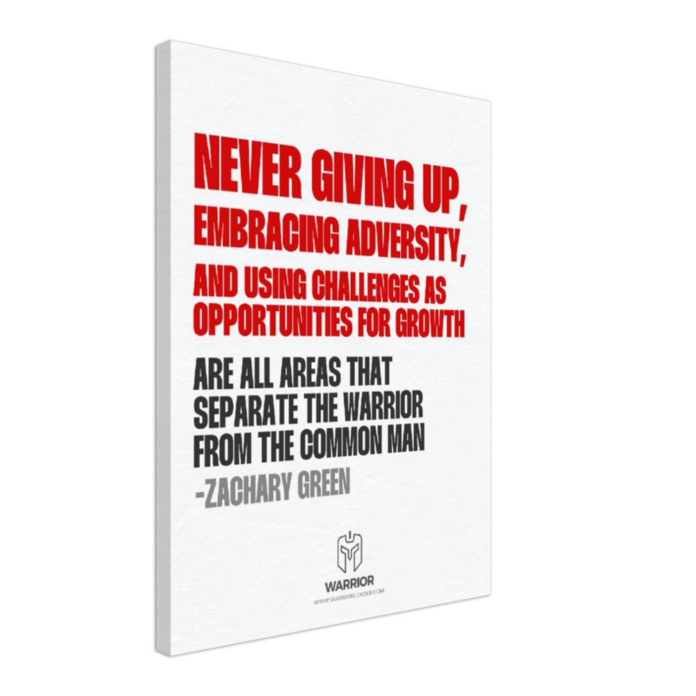 Never Giving Up by Zachary Green Canvas