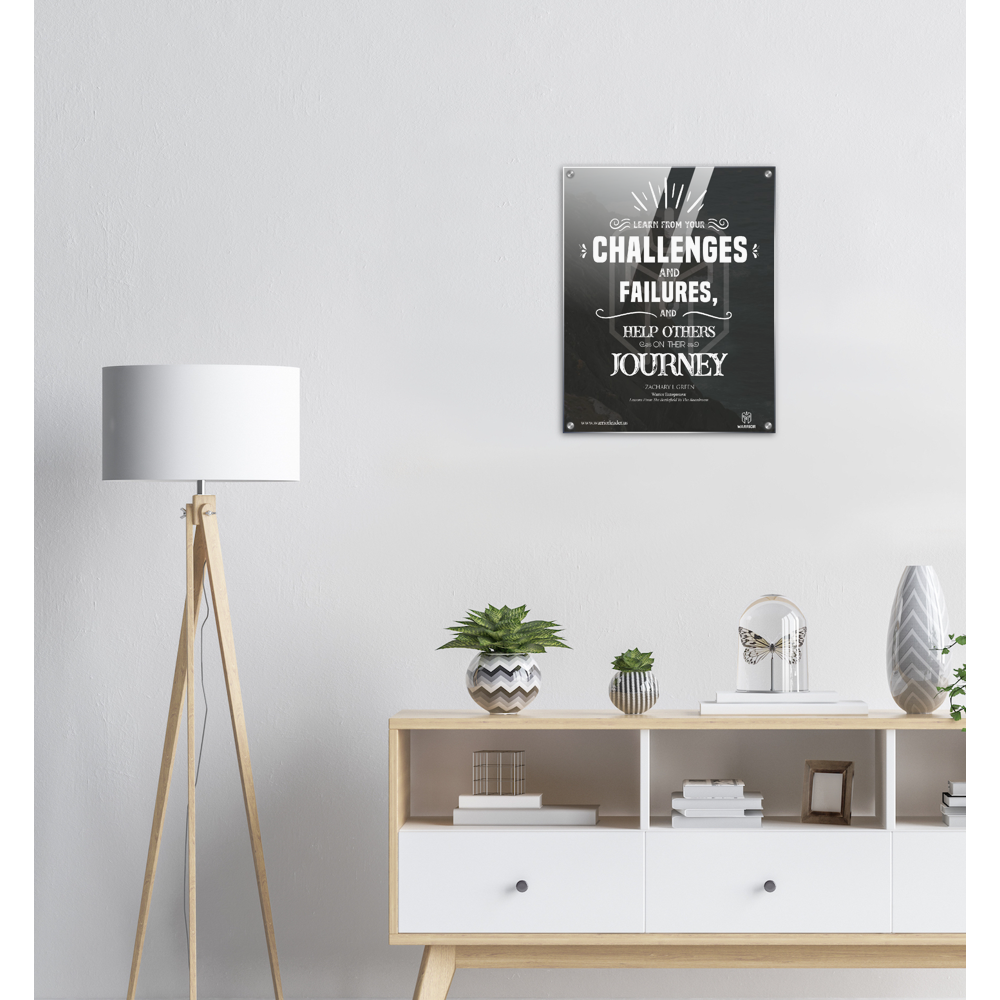 Challenges, Failures and Journey by Zachary Green Acrylic Print