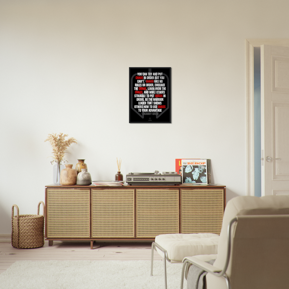 Chaos by Zachary Green Classic Matte Paper Wooden Framed Poster