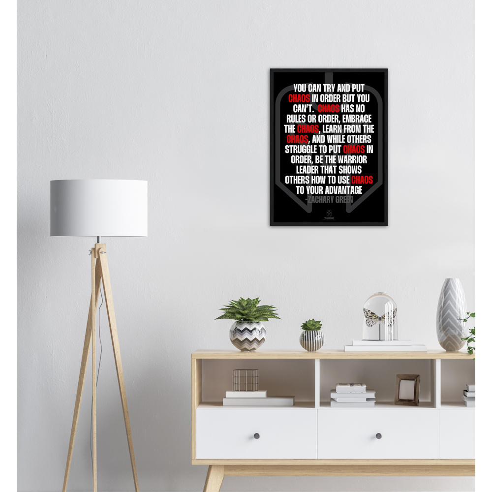 Chaos by Zachary Green Classic Matte Paper Wooden Framed Poster
