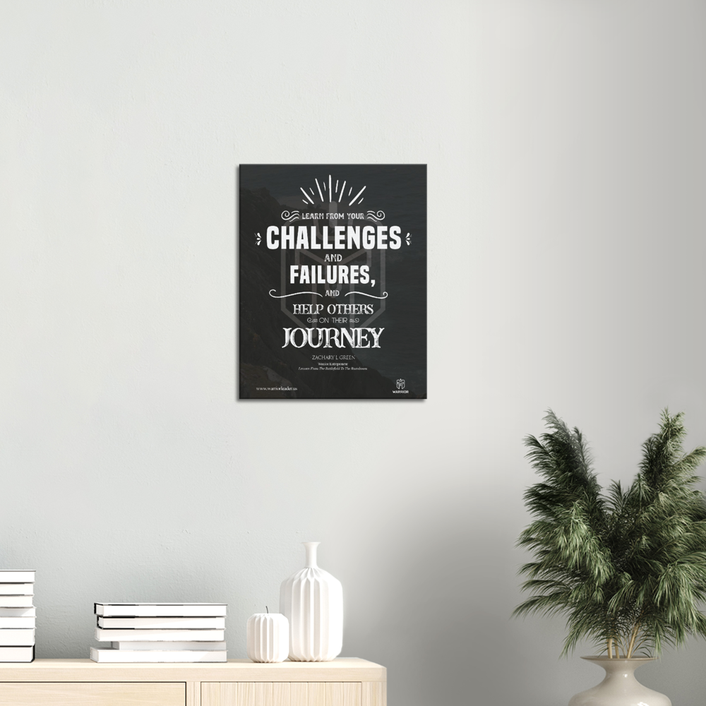 Challenges, Failure and Journey by Zachary Green Canvas