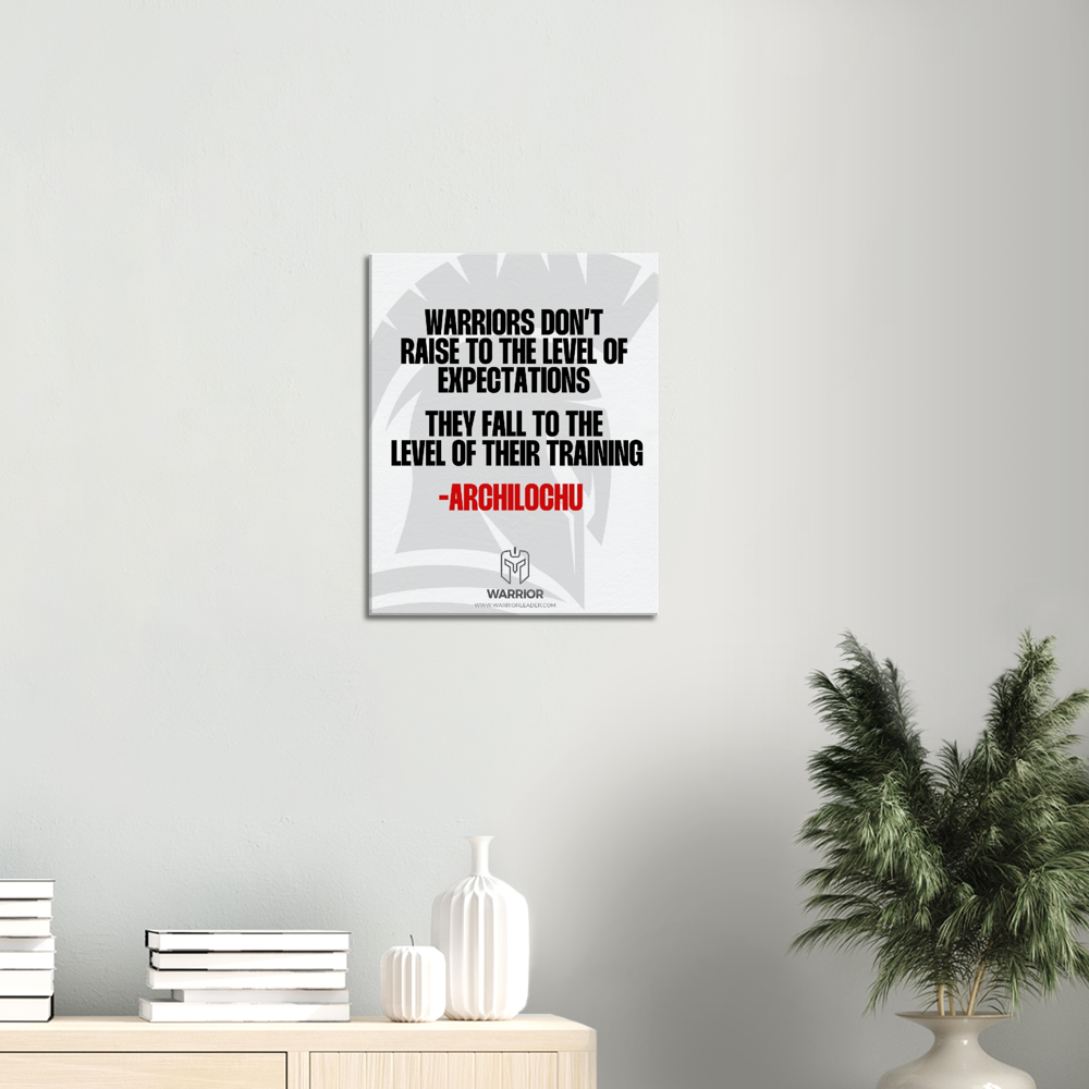 Warrior Quotes by Archilochu Canvas