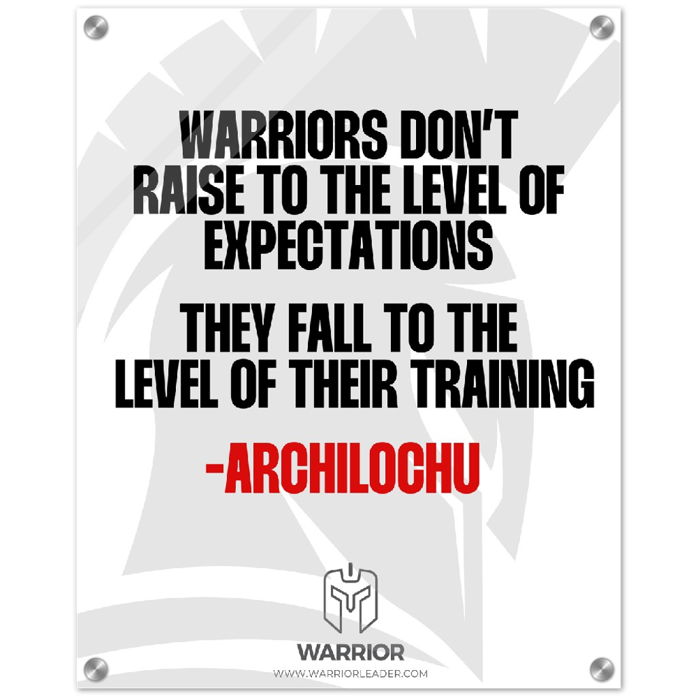 Warrior Quotes by Archilochu Acrylic Print