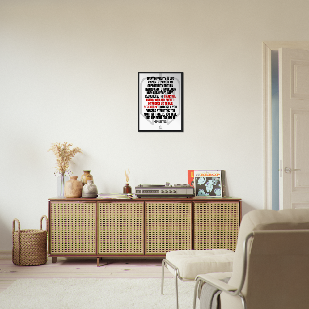 Epictetus Quotes Classic Matte Paper Wooden Framed Poster