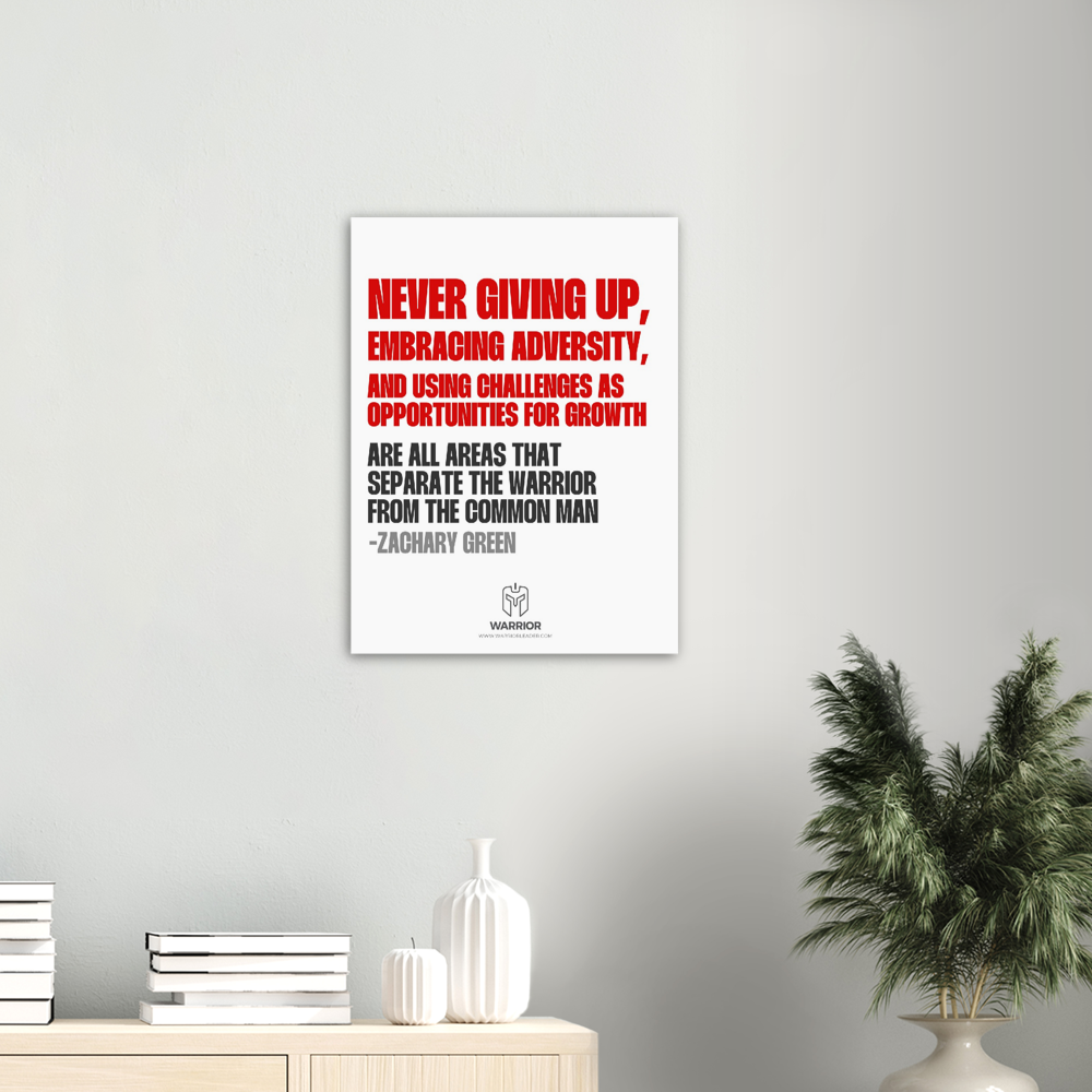 Never Giving Up by Zachary Green Aluminum Print