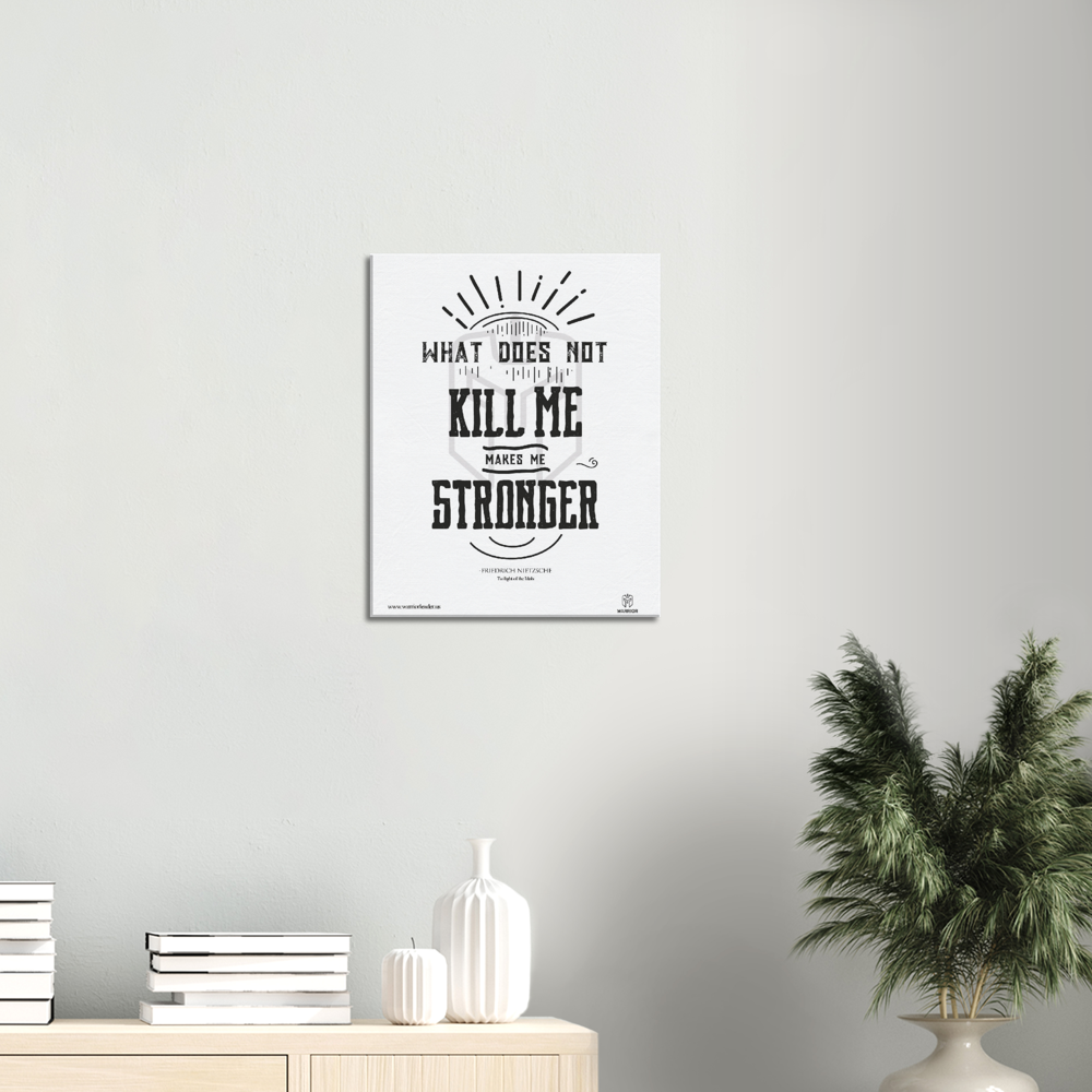 Twilight of the Idols Kill Me makes Me Stronger by Friedrich Nietzsche Canvas