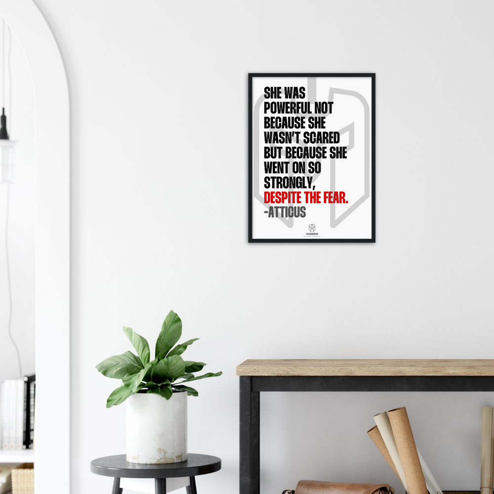 &quot;SHE&quot; is a Girl Power by Atticus Classic Matte Paper Wooden Framed Poster