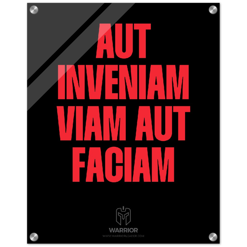 Aut Inveniam Viam Aut Faciam Warrior Head Acrylic Print
