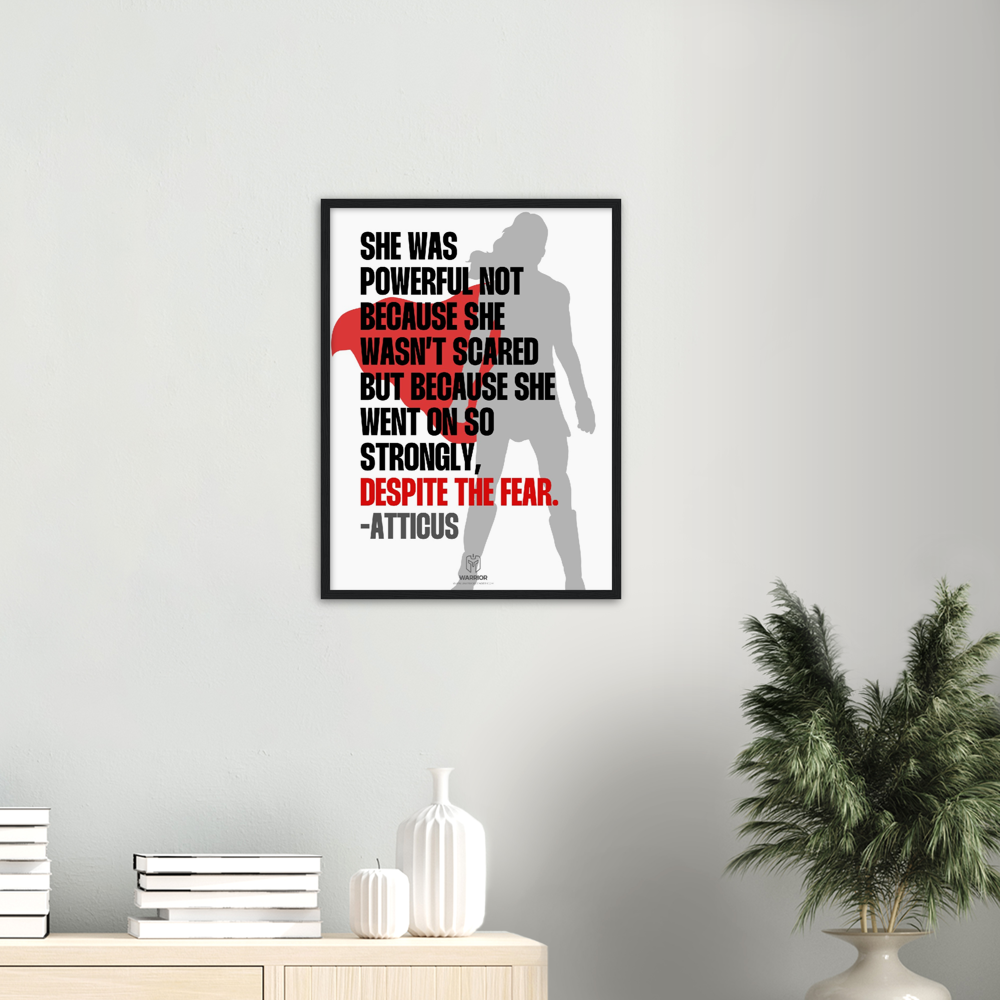 SHE is a Girl Power by Atticus Matte Paper Wooden Framed Poster