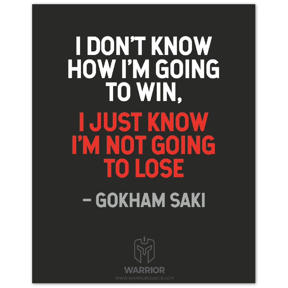 I don&#39;t Know How I&#39;m Going to Win by Gokham Saki Aluminum Print
