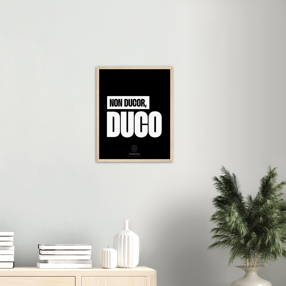 Warrior Head NON DUCOR, DUCO Classic Matte Paper Wooden Framed Poster