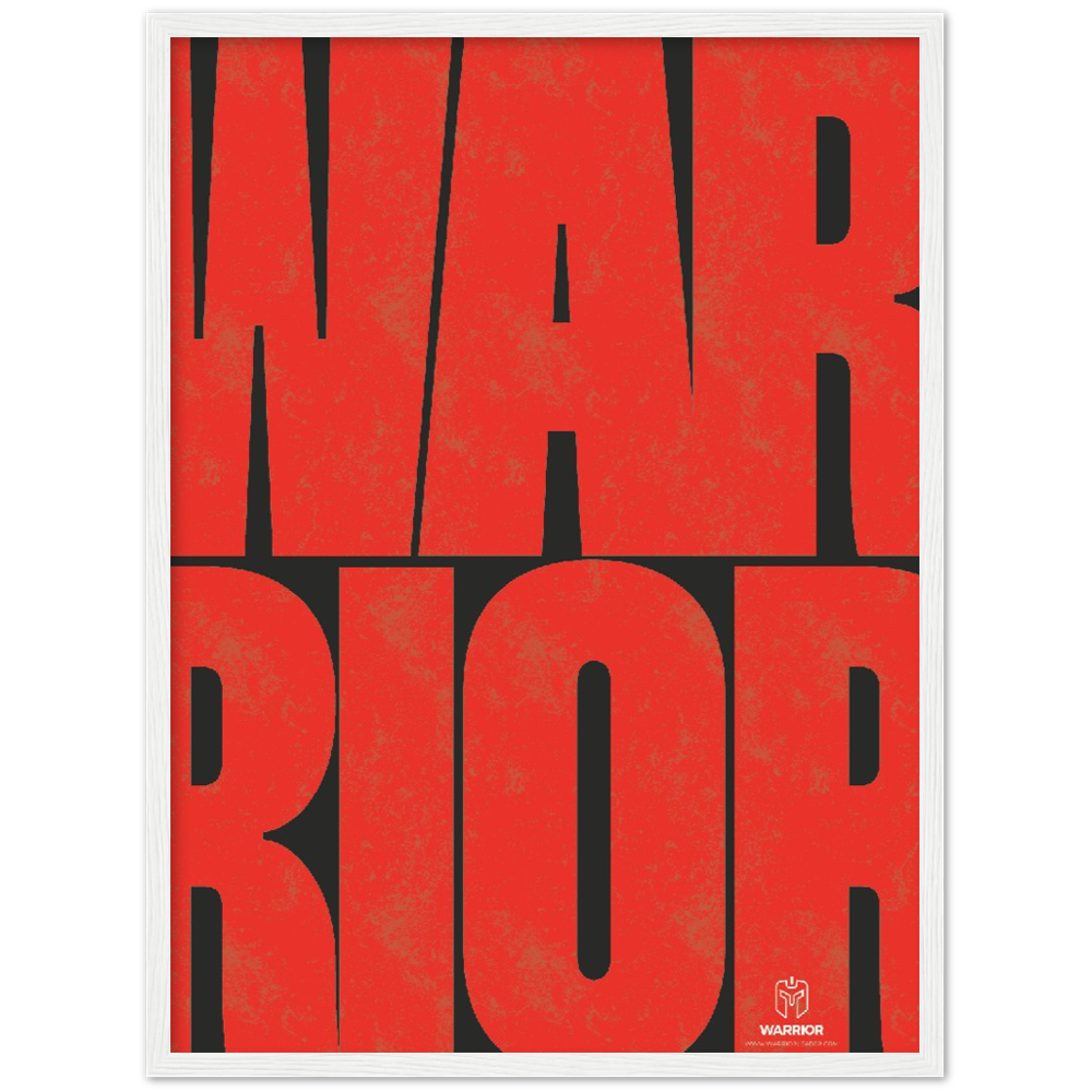 Warrior Head Warrior Classic Matte Paper Wooden Framed Poster