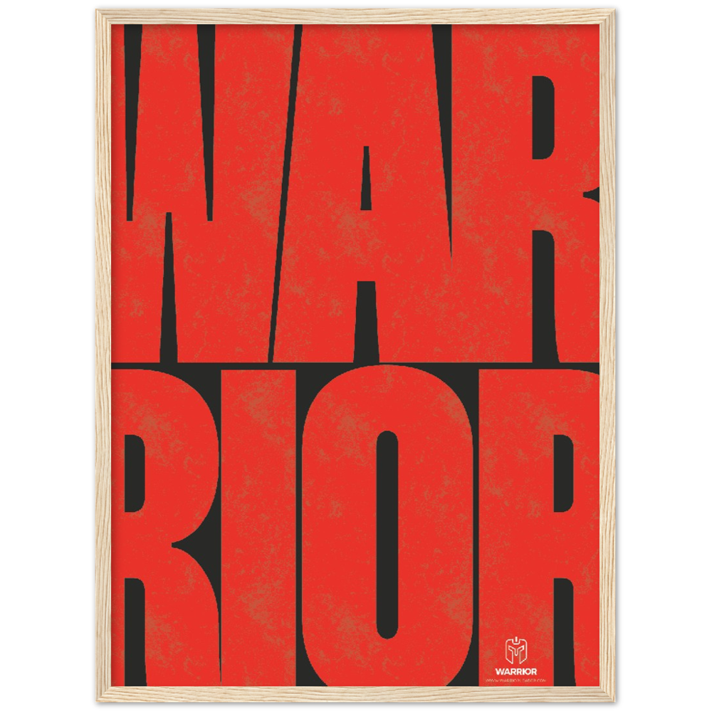Warrior Head Warrior Classic Matte Paper Wooden Framed Poster