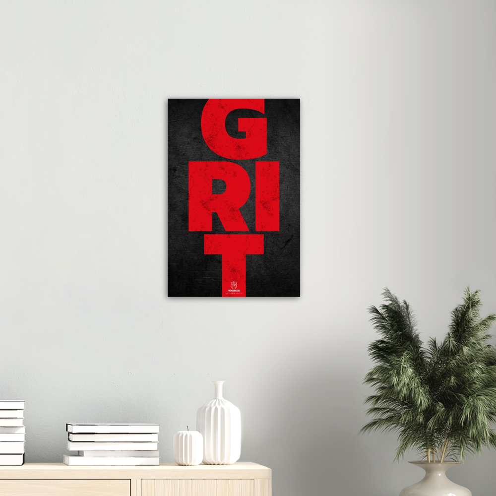 GRIT Warrior Head Aluminum Print