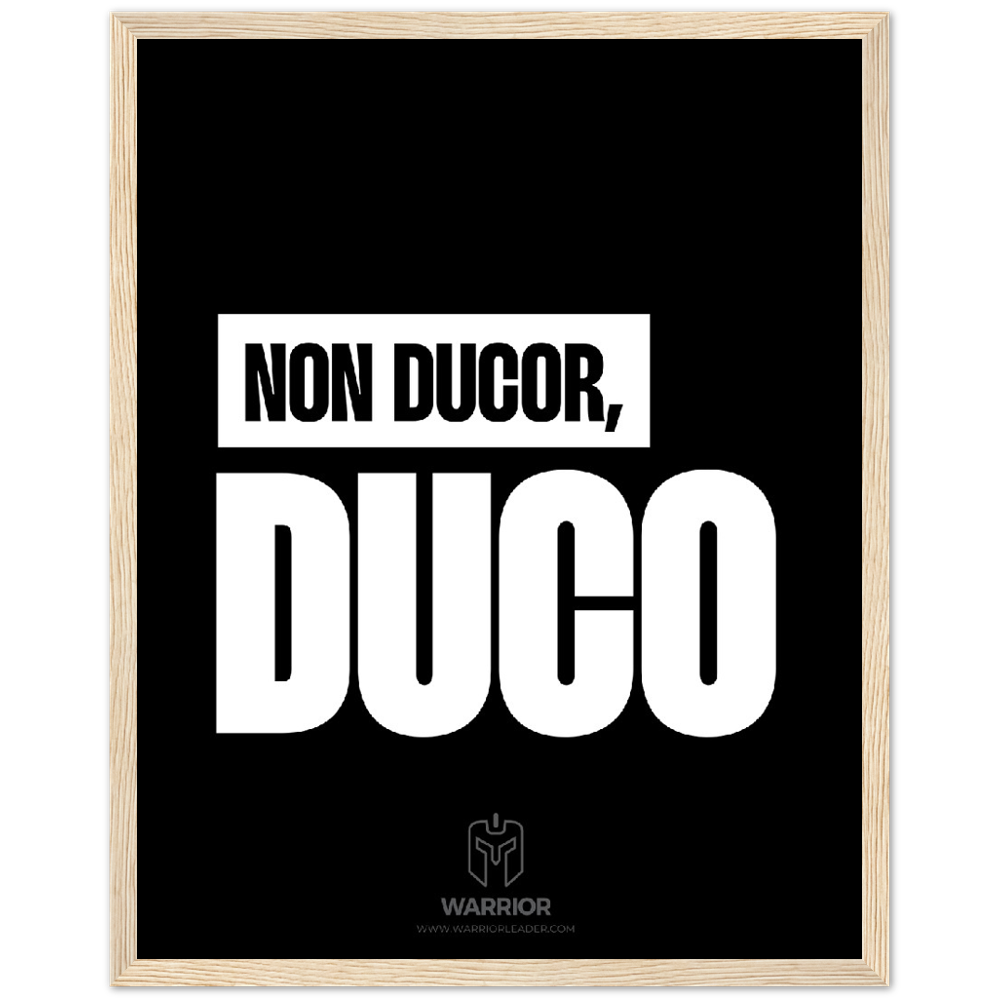 Warrior Head NON DUCOR, DUCO Classic Matte Paper Wooden Framed Poster