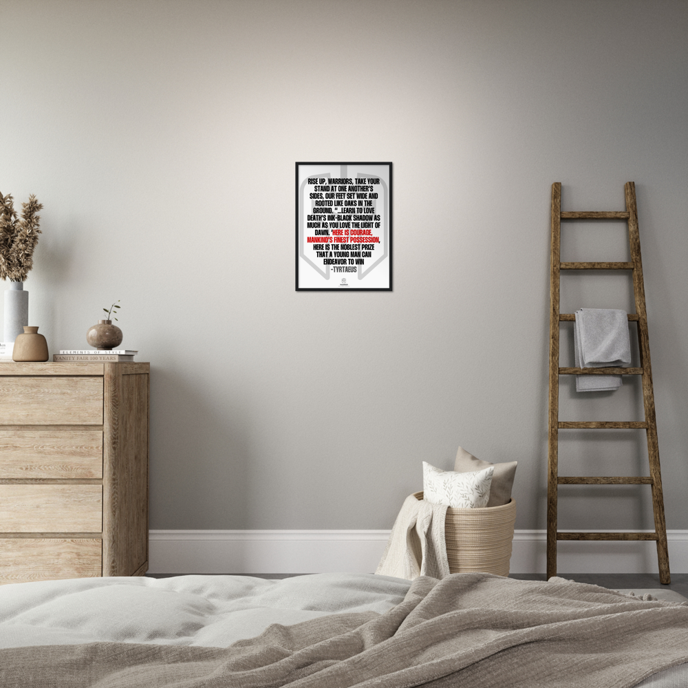 Rise Up Warriors by Tyrtaeus Classic Matte Paper Wooden Framed Poster