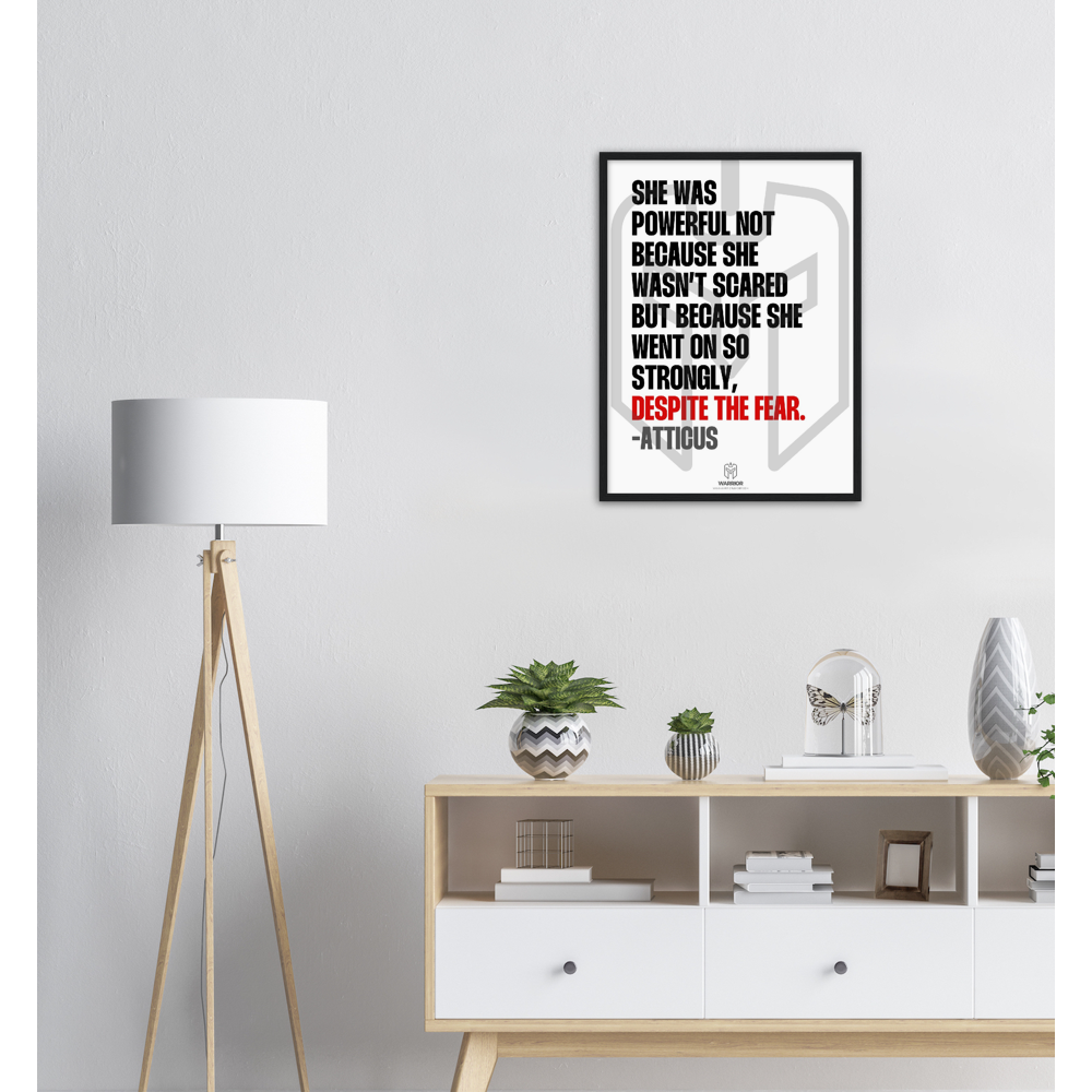 &quot;SHE&quot; is a Girl Power by Atticus Classic Matte Paper Wooden Framed Poster